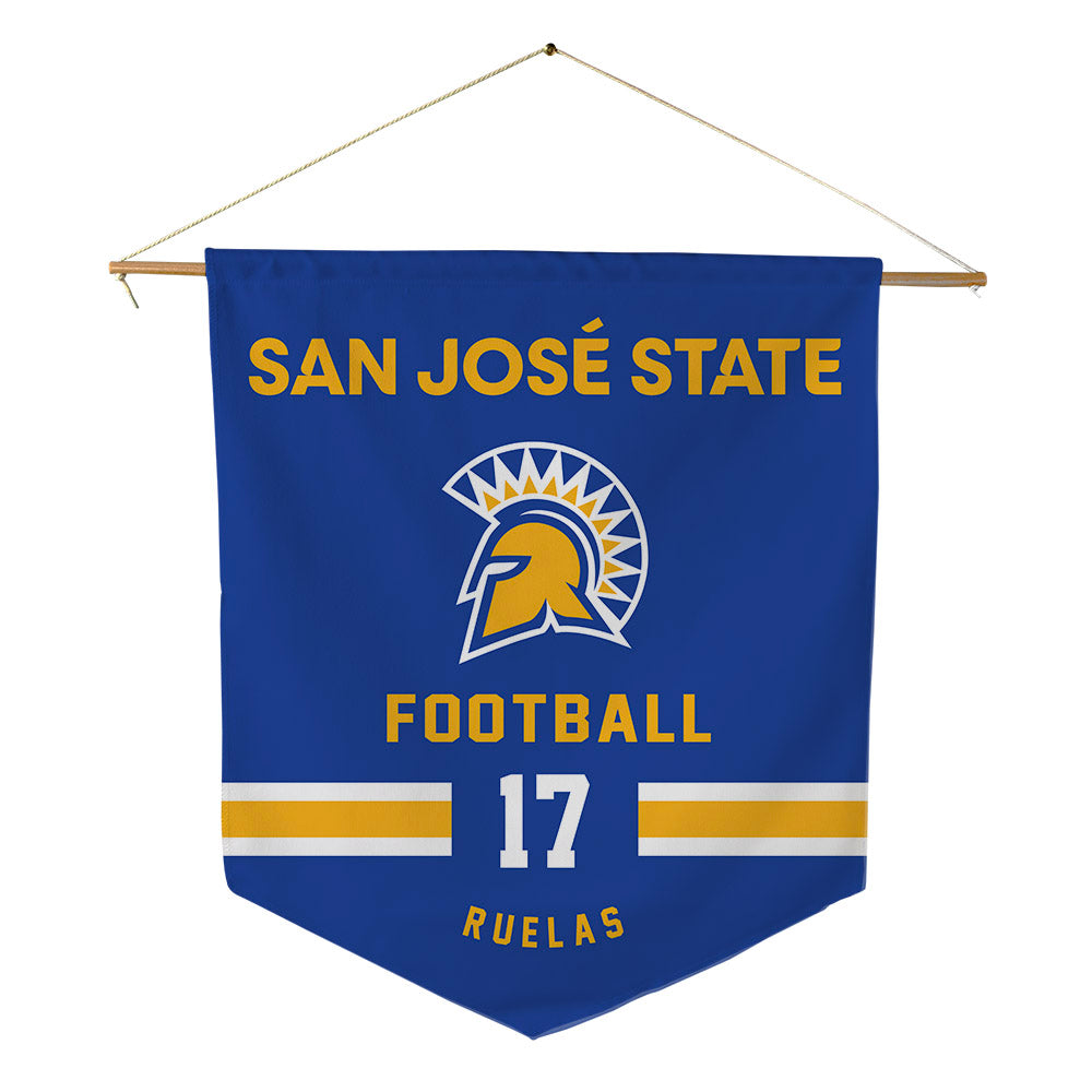 SJSU - NCAA Football : Ryker Ruelas - Pennant - 18" x 21"-0