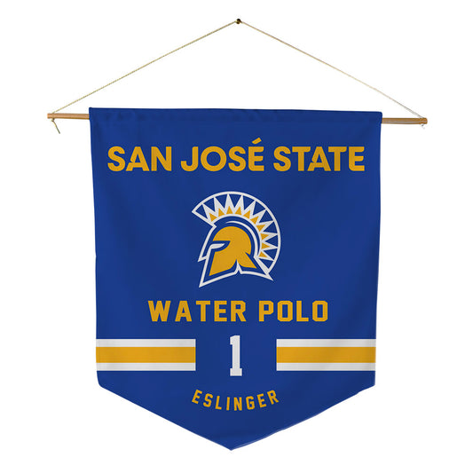 SJSU - NCAA Women's Water Polo : Larke Eslinger - Pennant - 18" x 21"-0