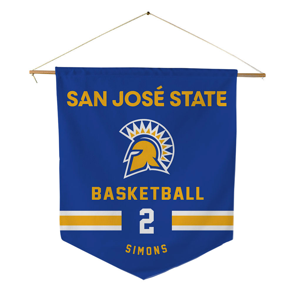 SJSU - NCAA Women's Basketball : McKenna Simons - Pennant - 18" x 21"-0