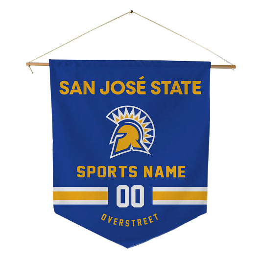 SJSU - NCAA Men's Basketball : Marcus Overstreet - Pennant - 18" x 21"-0