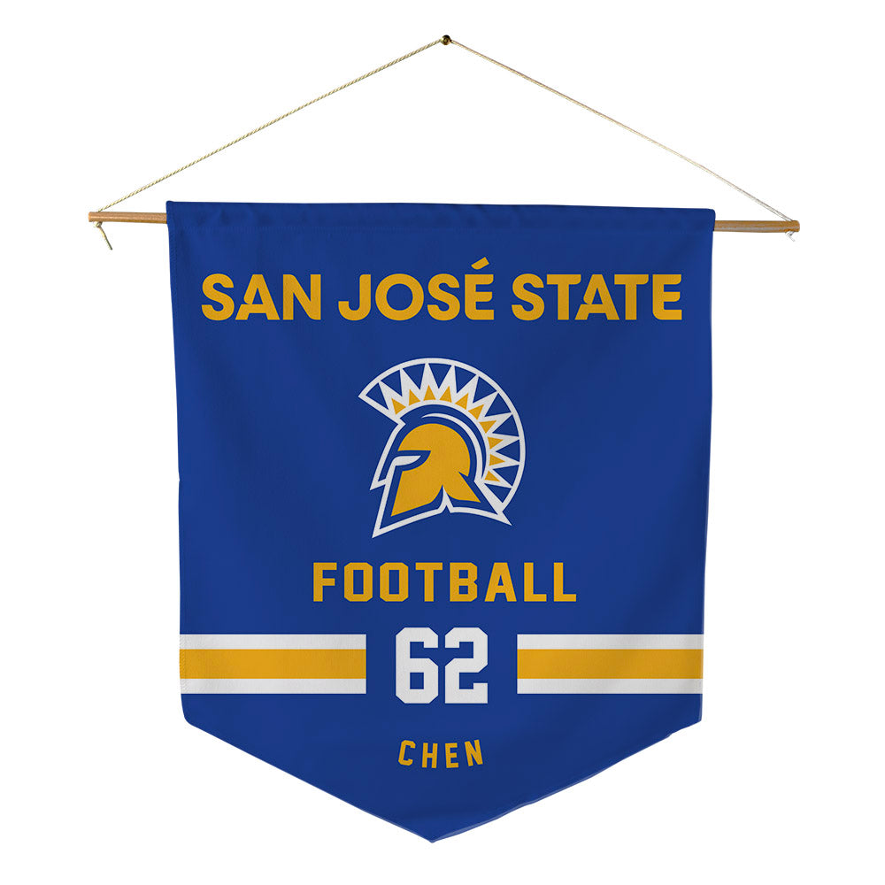 SJSU - NCAA Football : Tyler Chen - Pennant - 18" x 21"-0