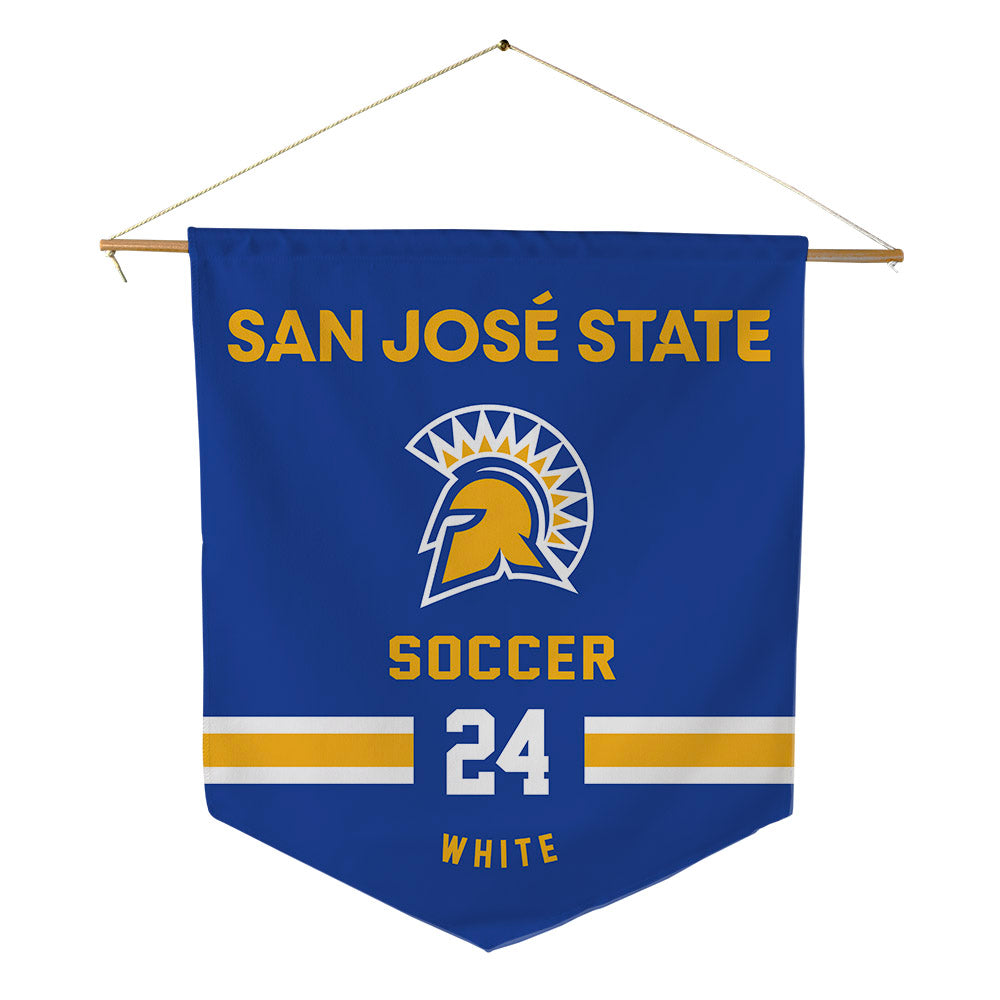 SJSU - NCAA Women's Soccer : Leilani White - Pennant - 18" x 21"-0