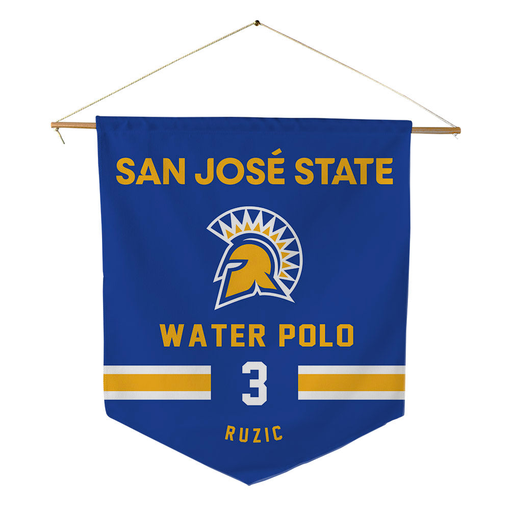 SJSU - NCAA Women's Water Polo : Emma Ruzic - Pennant - 18" x 21"-0