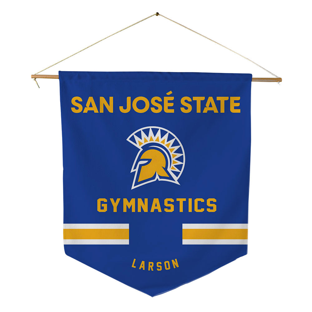 SJSU - NCAA Women's Gymnastics : Kaylee Larson - Pennant - 18" x 21"-0