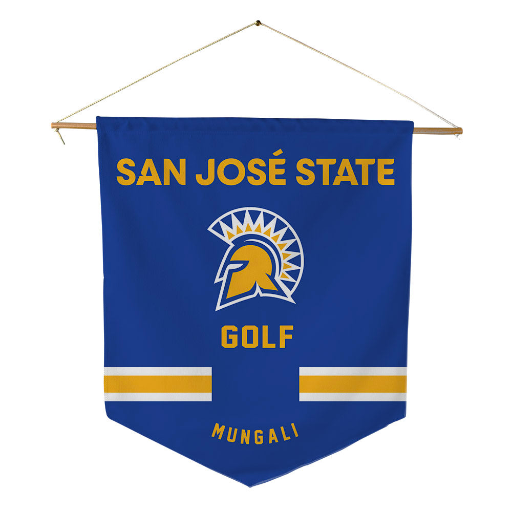 SJSU - NCAA Men's Golf : KC Mungali - Pennant - 18" x 21"-0
