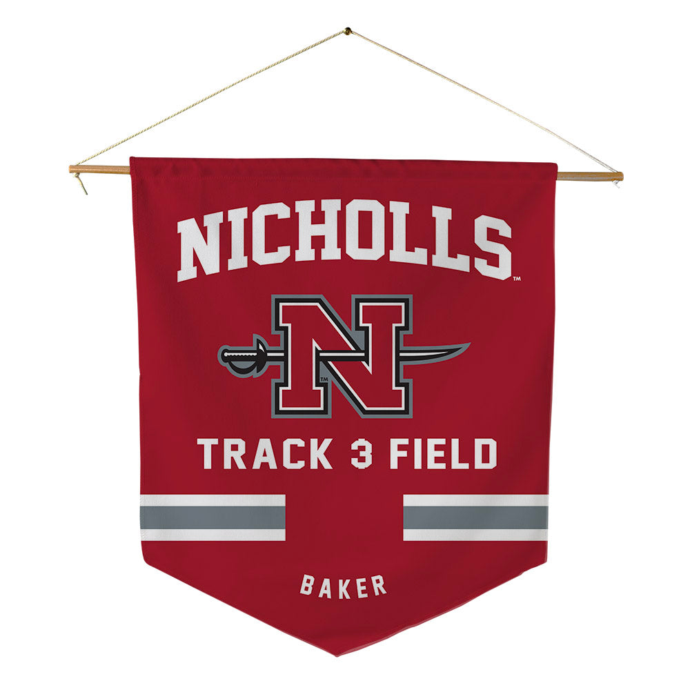 Nicholls State - NCAA Women's Track & Field : Gracie Baker - Pennant - 18" x 21"-0