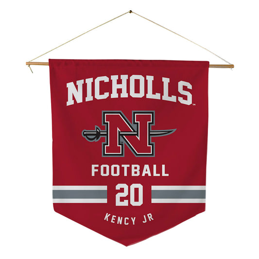 Nicholls State - NCAA Football : David Kency Jr - Pennant - 18" x 21"-0