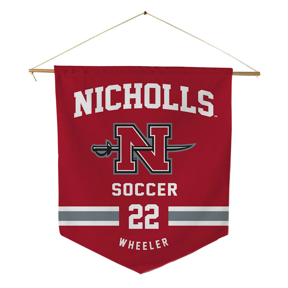 Nicholls State - NCAA Women's Soccer : Alyssa Wheeler - Pennant - 18" x 21"-0