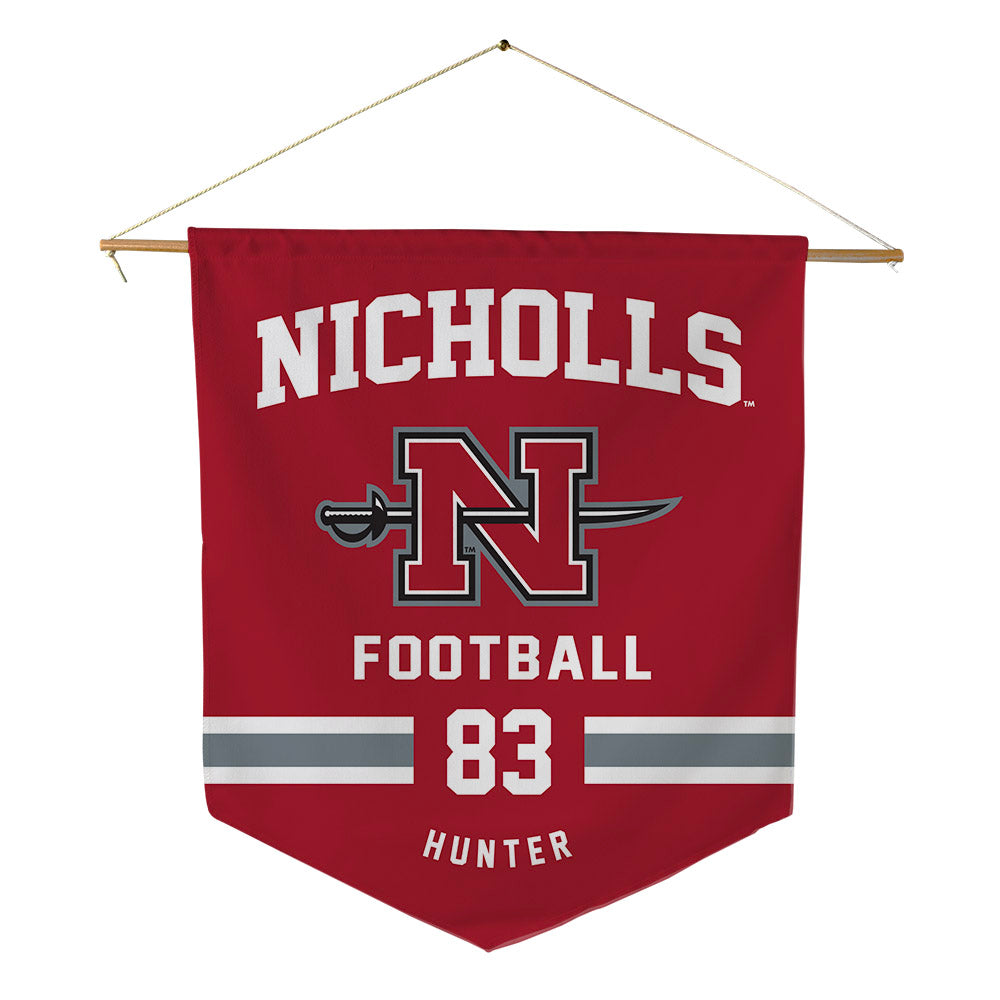 Nicholls State - NCAA Football : Everett Hunter - Pennant - 18" x 21"-0