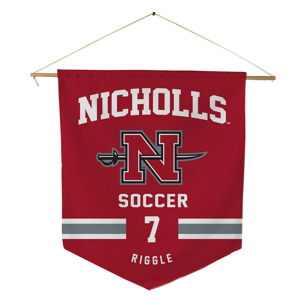 Nicholls State - NCAA Women's Soccer : Mylea Riggle - Pennant - 18" x 21"-0