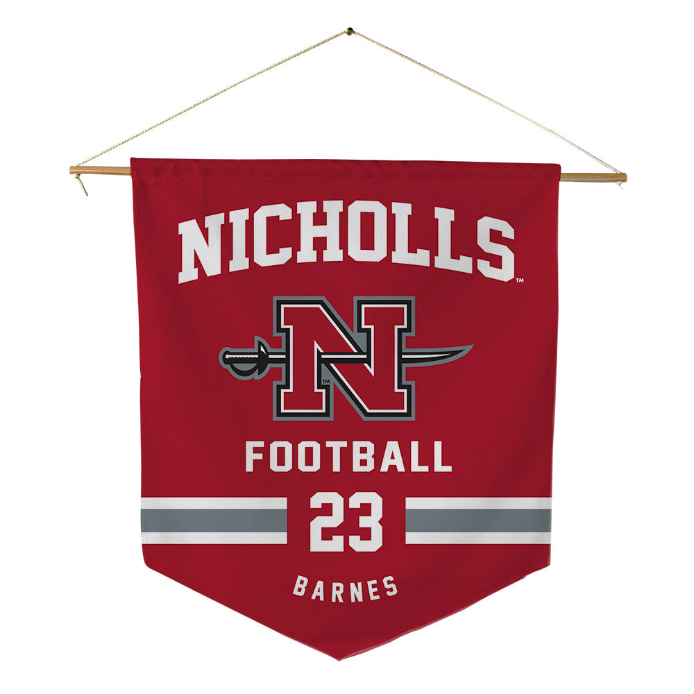 Nicholls State - NCAA Football : Jason Barnes - Pennant - 18" x 21"-0
