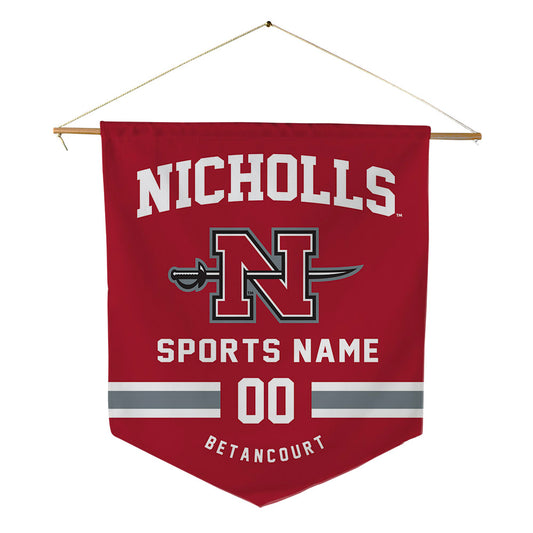 Nicholls State - NCAA Men's Basketball : Domanic Betancourt - Pennant - 18" x 21"-0