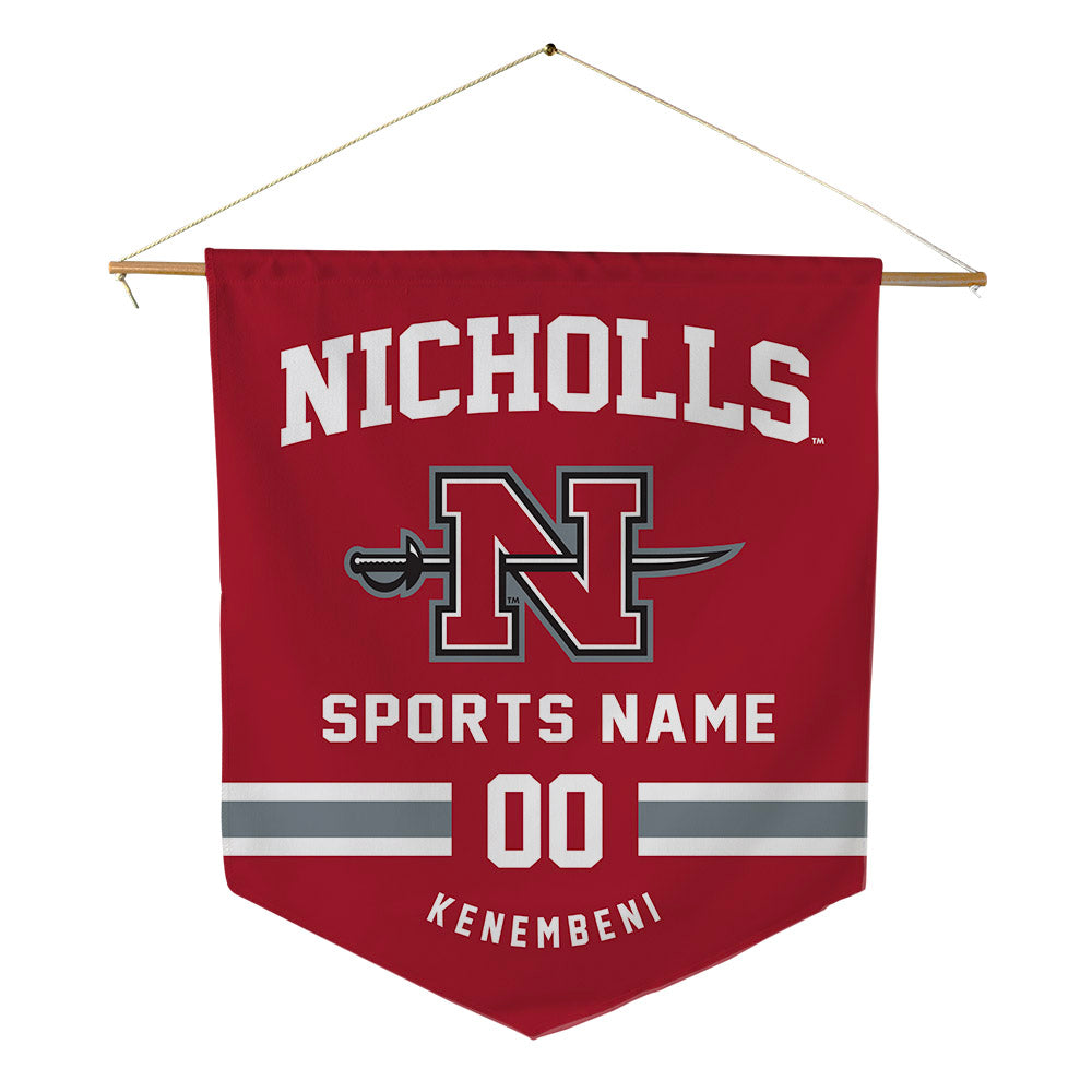 Nicholls State - NCAA Women's Basketball : Rie Rie Kenembeni - Pennant - 18" x 21"-0