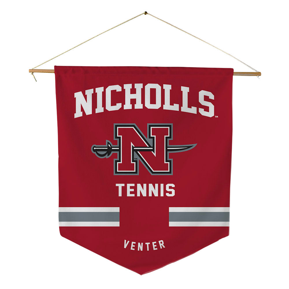 Nicholls State - NCAA Men's Tennis : Gerhard Venter - Pennant - 18" x 21"-0