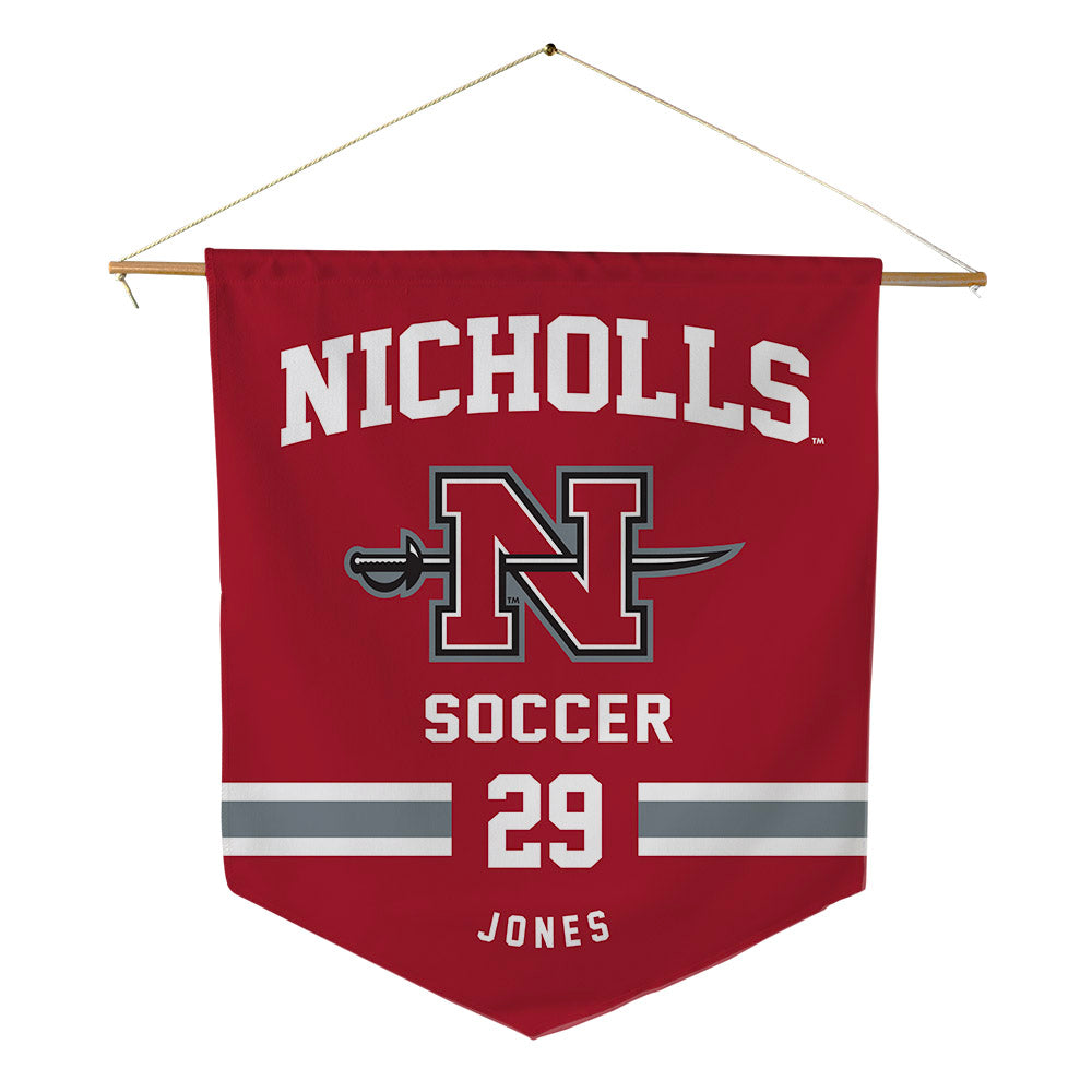 Nicholls State - NCAA Women's Soccer : Allison Jones - Pennant - 18" x 21"-0
