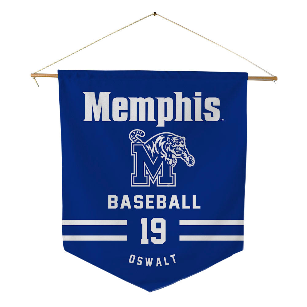 Memphis - NCAA Baseball : Davis Oswalt - Pennant - 18" x 21"-0