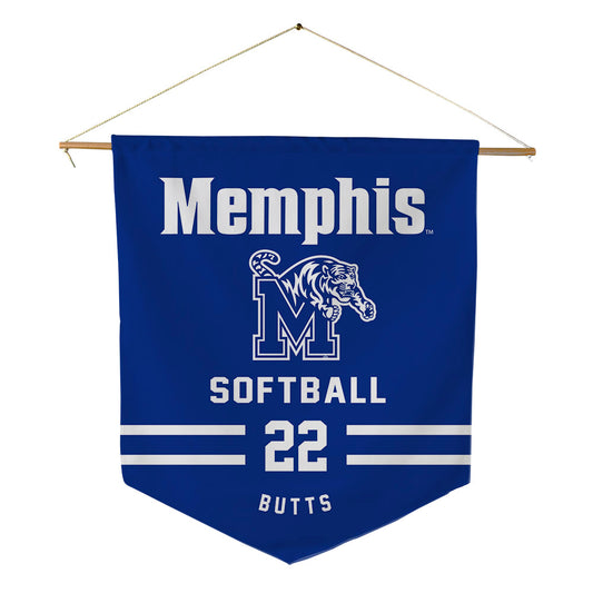 Memphis - NCAA Softball : Brylee Butts - Pennant - 18" x 21"-0