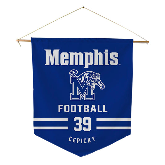 Memphis - NCAA Football : Gabriel Cepicky - Pennant - 18" x 21"-0