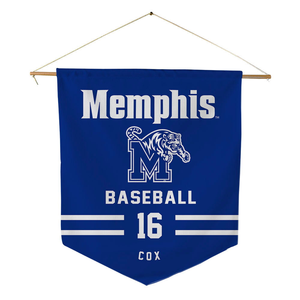 Memphis - NCAA Baseball : Seth Cox - Pennant - 18" x 21"-0