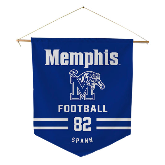 Memphis - NCAA Football : Justice Spann - Pennant - 18" x 21"-0