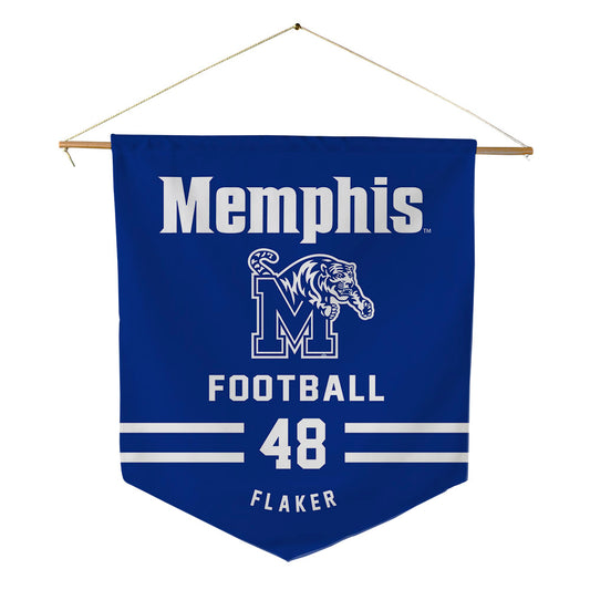 Memphis - NCAA Football : Jayden Flaker - Pennant - 18" x 21"-0