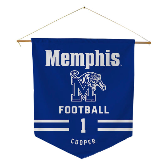 Memphis - NCAA Football : Omarion Cooper - Pennant - 18" x 21"-0