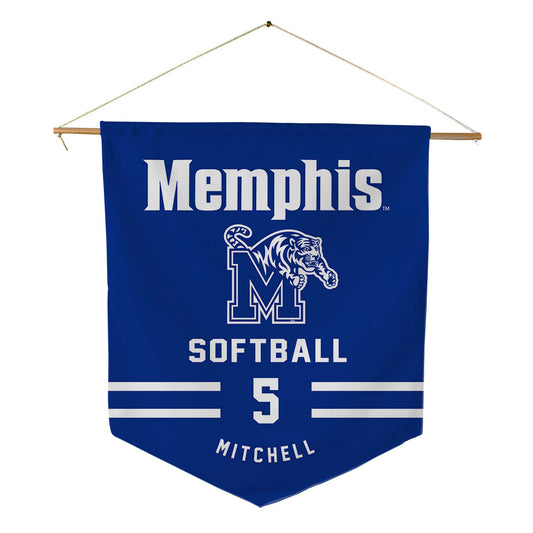 Memphis - NCAA Softball : Jaila Mitchell - Pennant - 18" x 21"-0