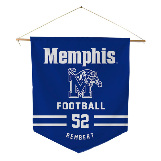 Memphis - NCAA Football : Ian Rembert - Pennant - 18" x 21"-0