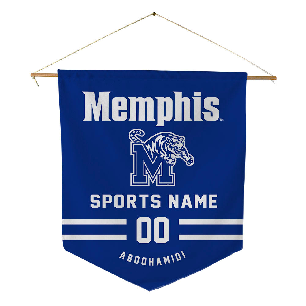 Memphis - NCAA Men's Soccer : Adam Aboohamidi - Pennant - 18" x 21"-0