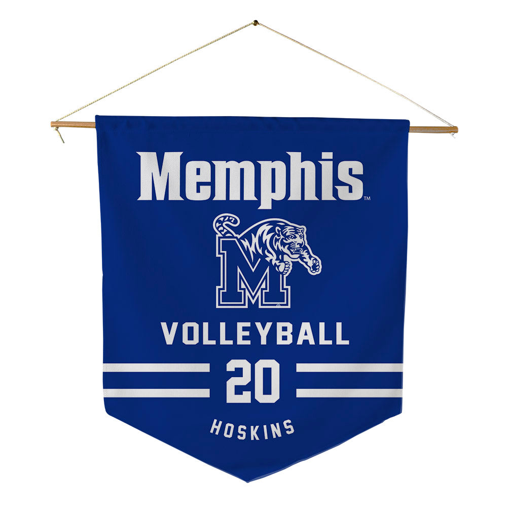 Memphis - NCAA Women's Volleyball : Zaniah Hoskins - Pennant - 18" x 21"-0
