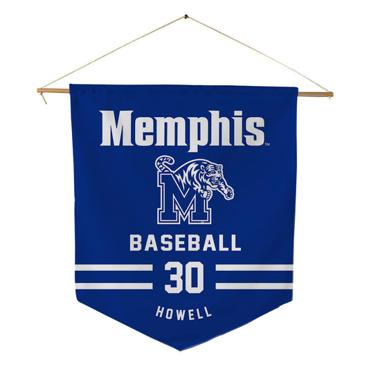 Memphis - NCAA Baseball : Will Howell - Pennant - 18" x 21"-0