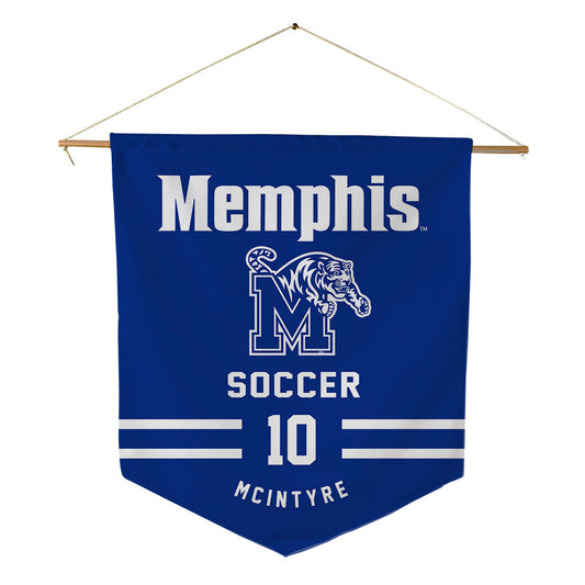 Memphis - NCAA Men's Soccer : Eben McIntyre - Pennant - 18" x 21"-0