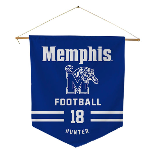 Memphis - NCAA Football : Joey Hunter - Pennant - 18" x 21"-0