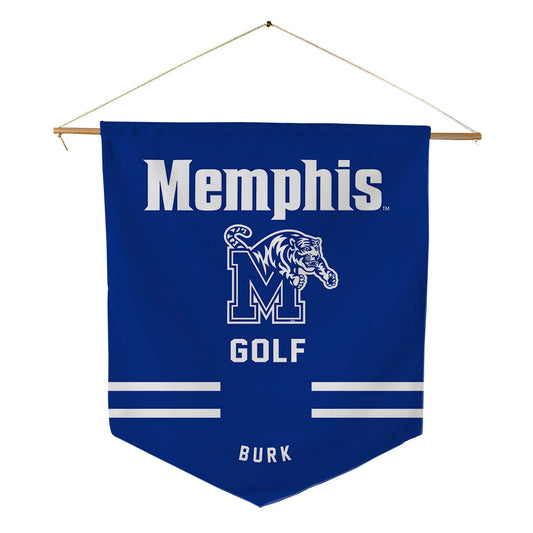 Memphis - NCAA Men's Golf : Blane Burk - Pennant - 18" x 21"-0