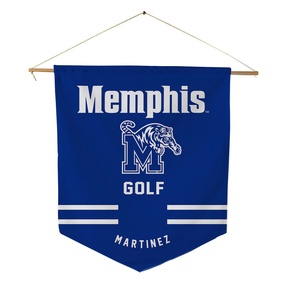 Memphis - NCAA Men's Golf : Curro Martinez - Pennant - 18" x 21"-0