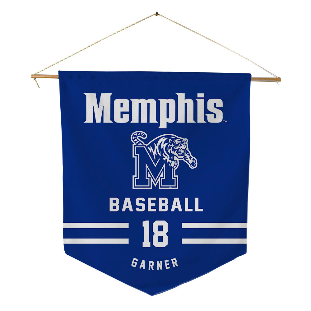 Memphis - NCAA Baseball : Seth Garner - Pennant - 18" x 21"-0