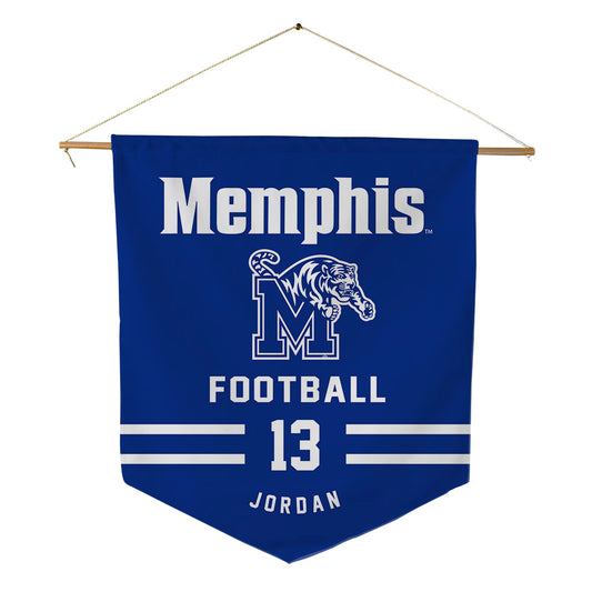 Memphis - NCAA Football : Jeremiah Jordan - Pennant - 18" x 21"-0