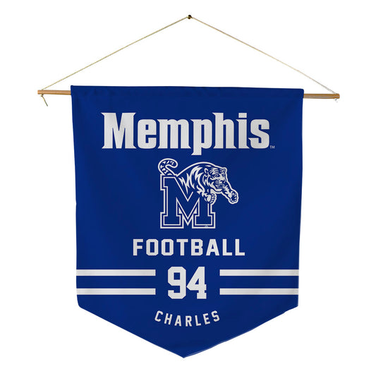 Memphis - NCAA Football : Jalen Charles - Pennant - 18" x 21"-0