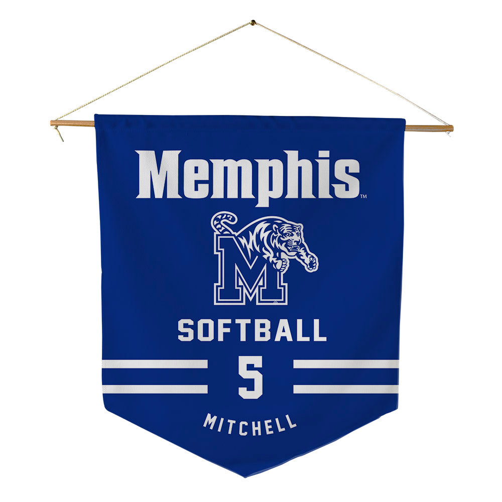 Memphis - NCAA Softball : Jaila Mitchell - Pennant - 18" x 21"-0