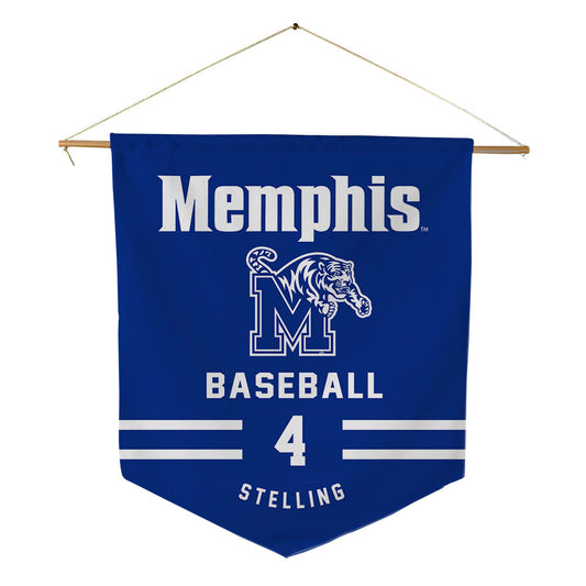 Memphis - NCAA Baseball : Logan Stelling - Pennant - 18" x 21"-0