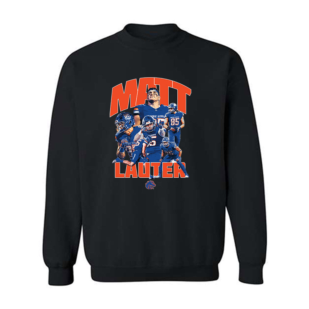 Boise State - NCAA Football : Matt Lauter - Player Collage Crewneck Sweatshirt-0