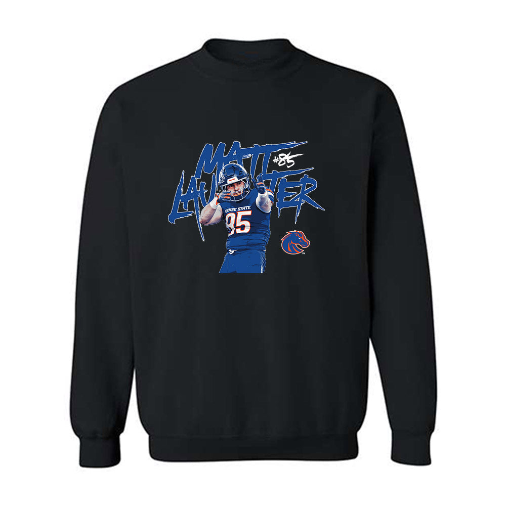 Boise State - NCAA Football : Matt Lauter - Player Collage Crewneck Sweatshirt-0
