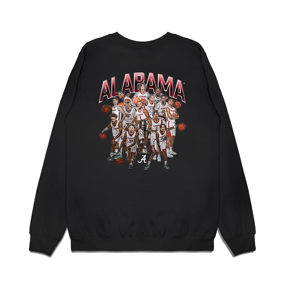 Alabama - NCAA Men's Basketball : - Team Collage Premium Crewneck Sweatshirt-1