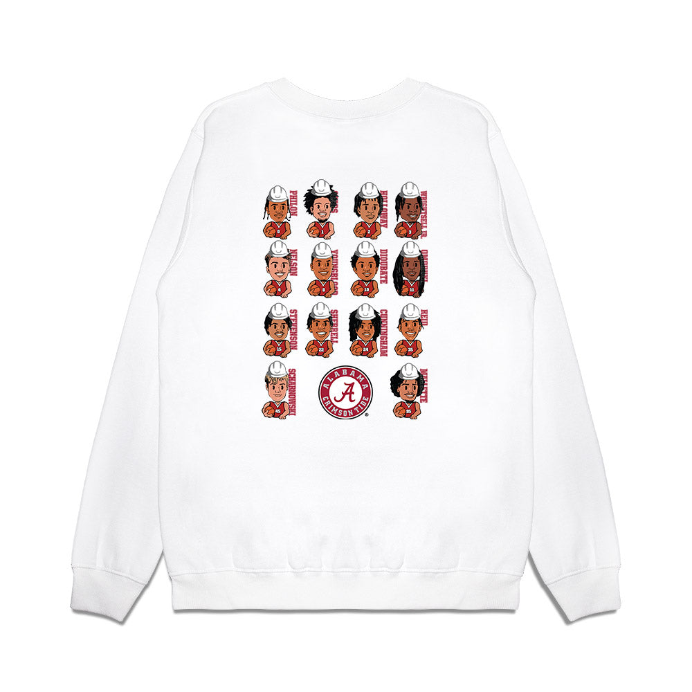 Alabama - NCAA Men's Basketball : - Team Caricature Premium Crewneck Sweatshirt-1