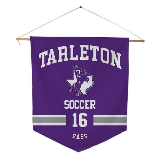 Tarleton State - NCAA Women's Soccer : Jaycie Bass - Pennant - 18" x 21"-0