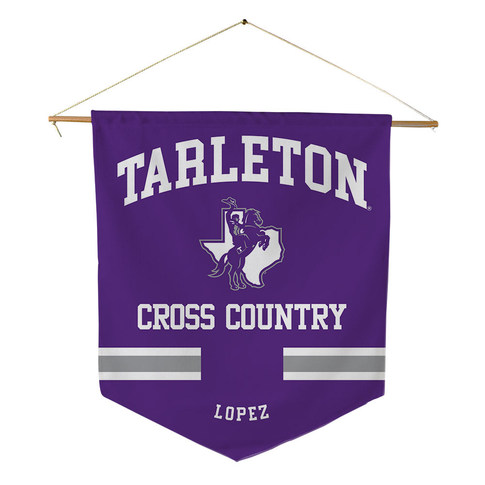 Tarleton State - NCAA Men's Cross Country : Michael Lopez - Pennant - 18" x 21"-0