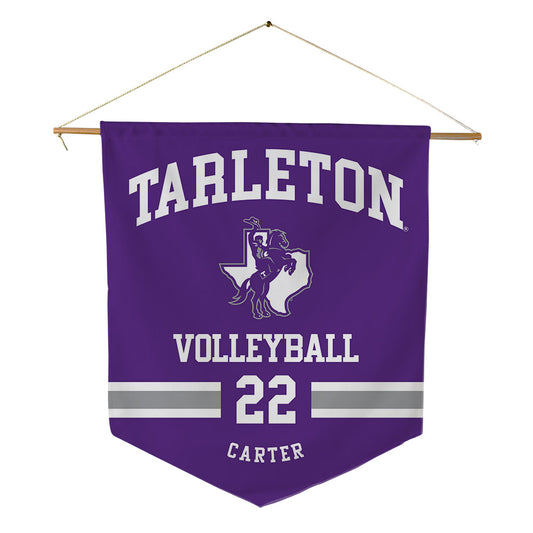 Tarleton State - NCAA Women's Volleyball : morgan carter - Pennant - 18" x 21"-0