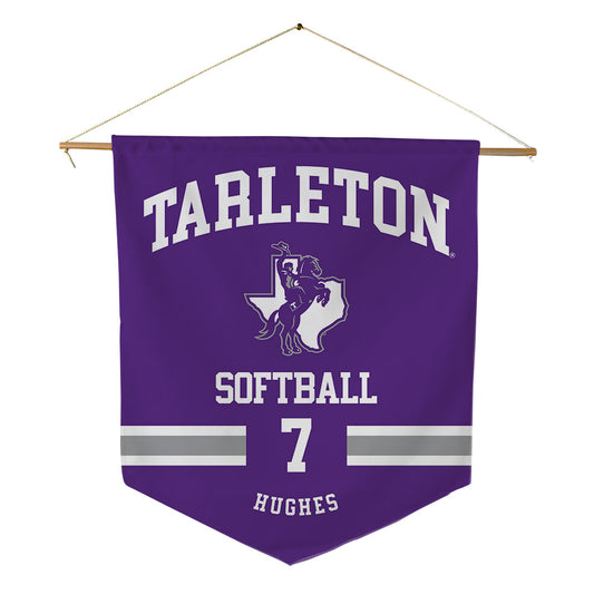 Tarleton State - NCAA Softball : Haley Hughes - Pennant - 18" x 21"-0