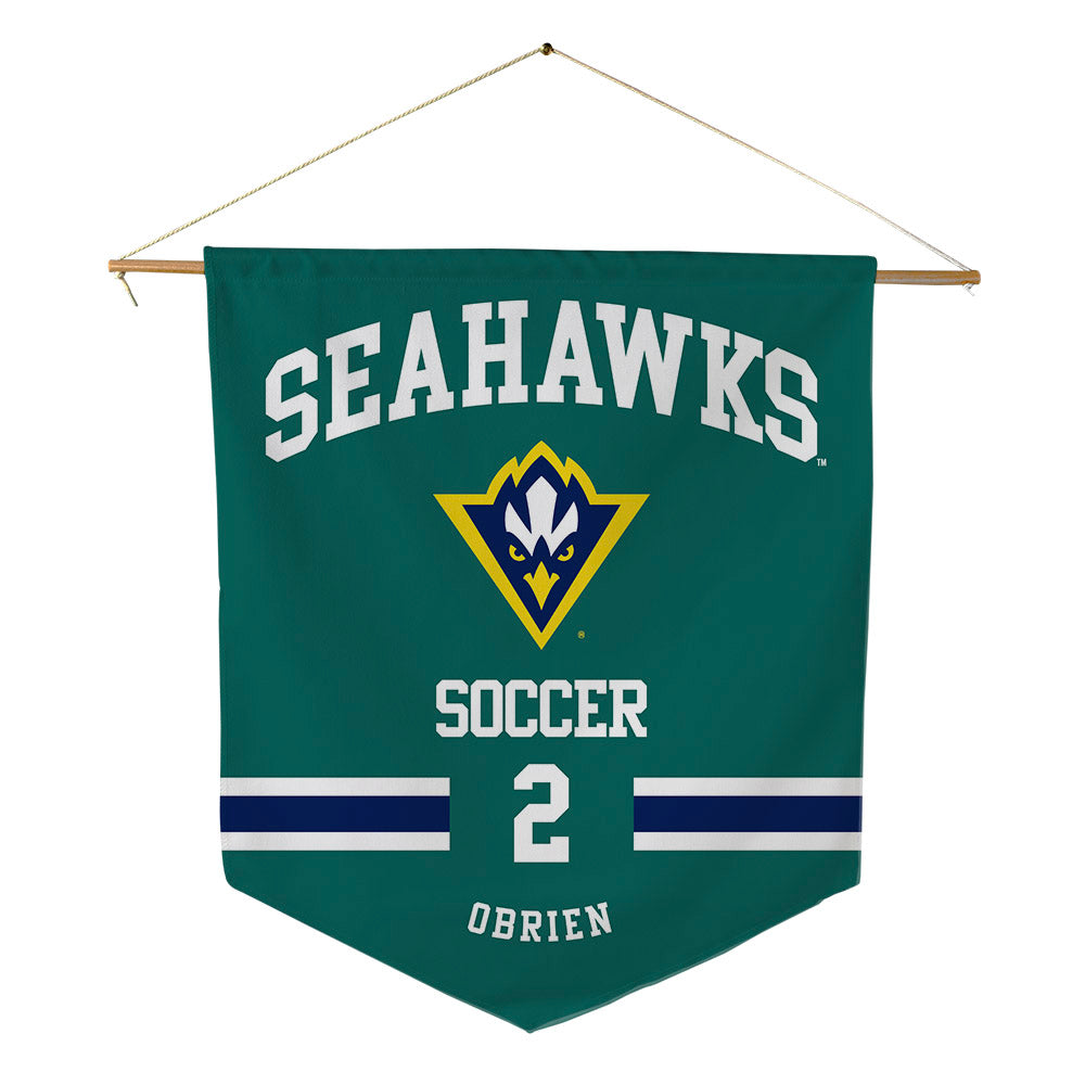 UNC Wilmington - NCAA Women's Soccer : Taylor OBrien - Pennant - 18" x 21"-0