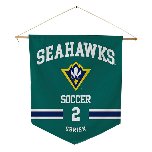 UNC Wilmington - NCAA Women's Soccer : Taylor OBrien - Pennant - 18" x 21"-0